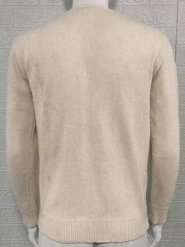 Heidi-Mode | Ausschnitt Herren Strickjacke Pullover