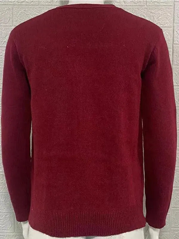 Heidi-Mode | Ausschnitt Herren Strickjacke Pullover