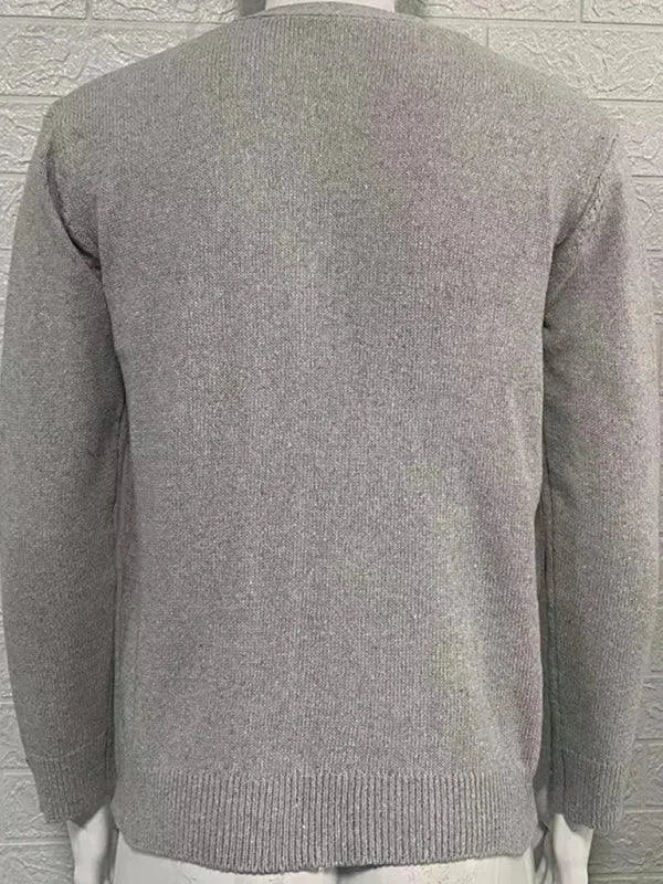 Heidi-Mode | Ausschnitt Herren Strickjacke Pullover