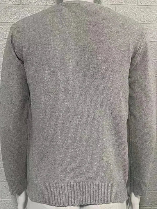 Heidi-Mode | Ausschnitt Herren Strickjacke Pullover