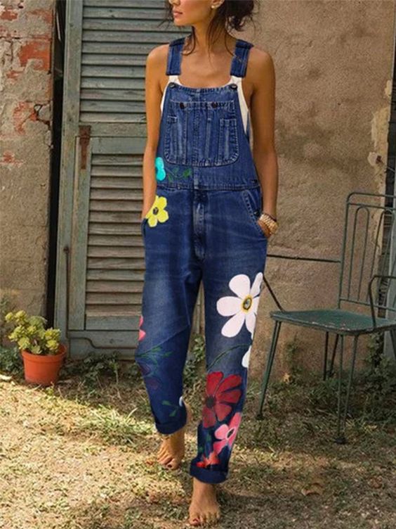 Heidi-Mode | Ärmelloser Denim-Overall