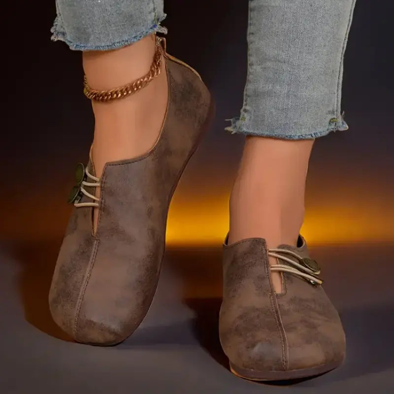 Heidi-Mode | Elegante Ergonomische Flachschuhe mit Weicher Sohle