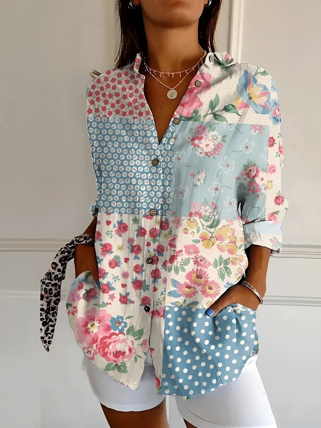 Heidi-Mode | Blumen Breeze Button Up Hemd