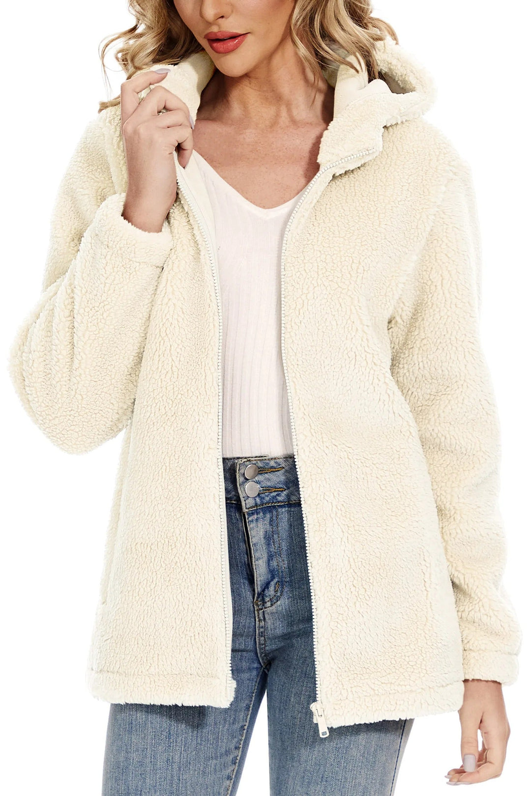 Heidi-Mode | Sweat À Capuche Confortable En Fourrure Pour Femmes