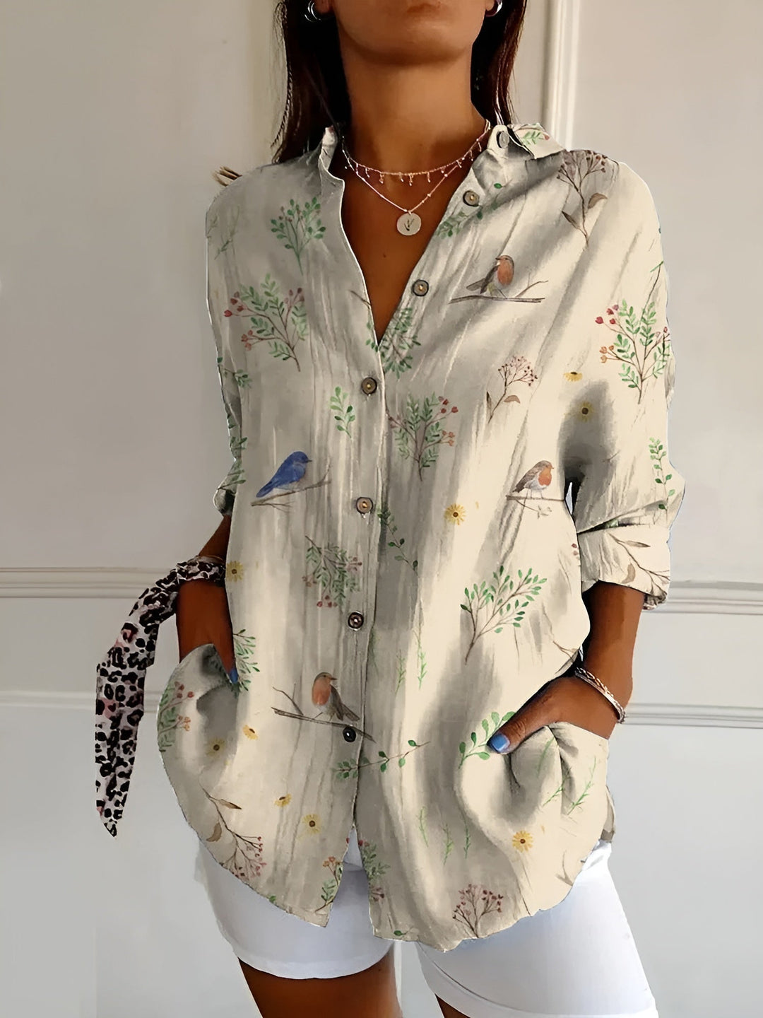 Heidi-Mode | Blumen Breeze Button Up Hemd