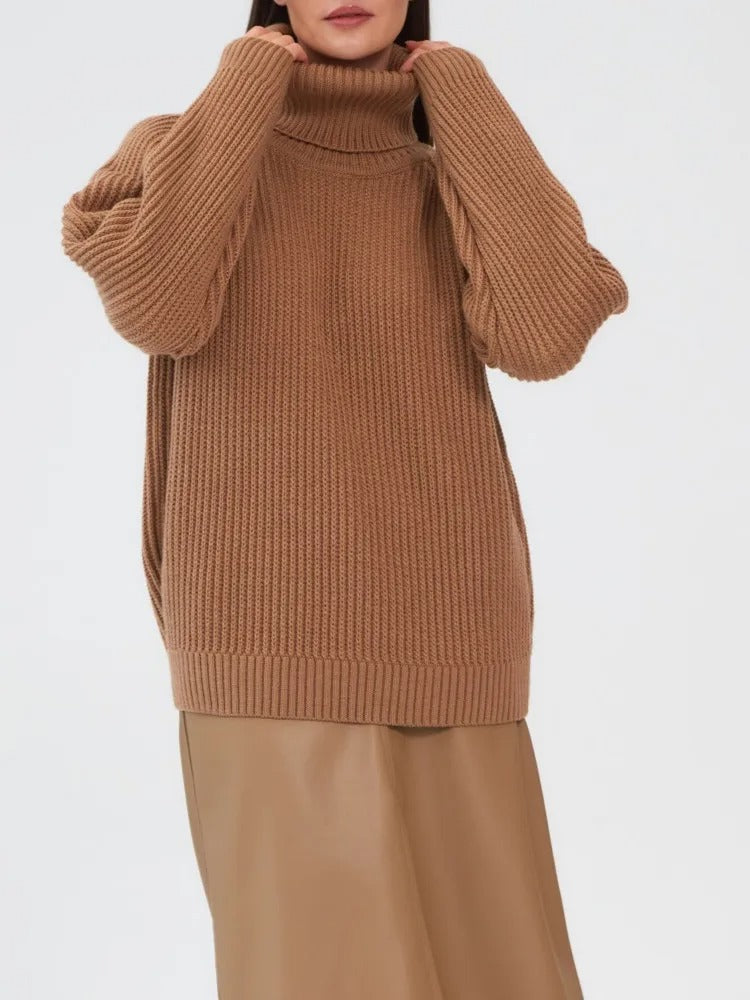 Heidi-Mode | Strick Woll Rollkragenpullover Für Damen
