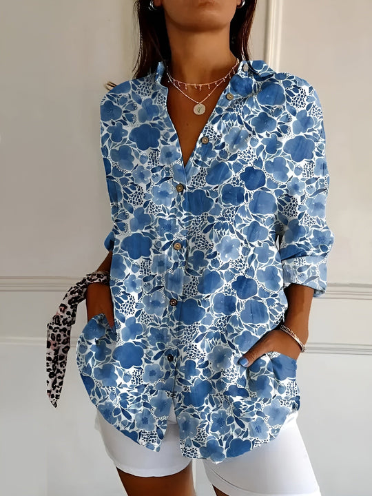 Heidi-Mode | Blumen Breeze Button Up Hemd