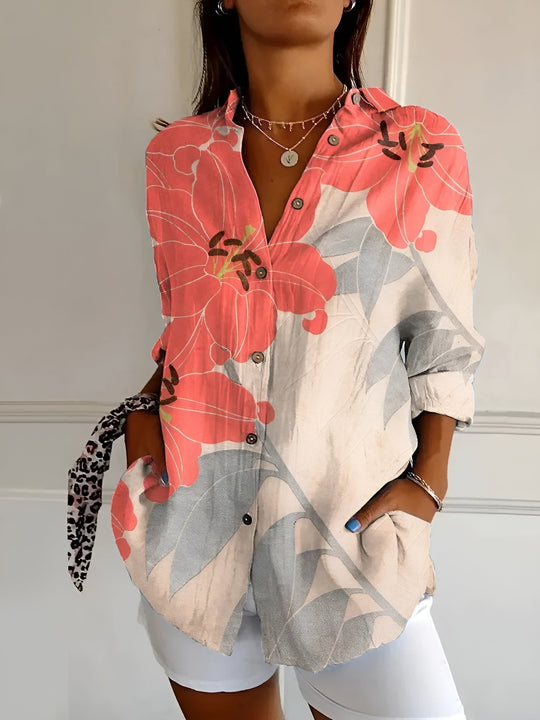 Heidi-Mode | Blumen Breeze Button Up Hemd