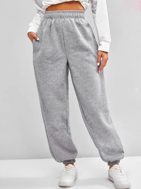 Bequeme Sweatpants mit hoher Taille