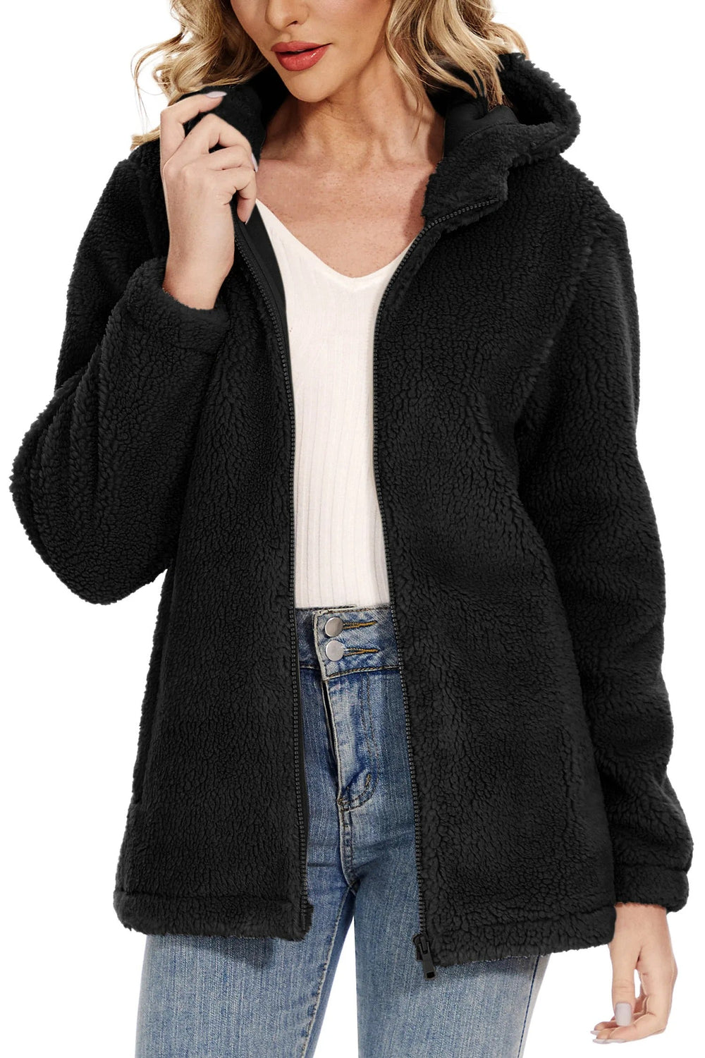 Heidi-Mode | Sweat À Capuche Confortable En Fourrure Pour Femmes