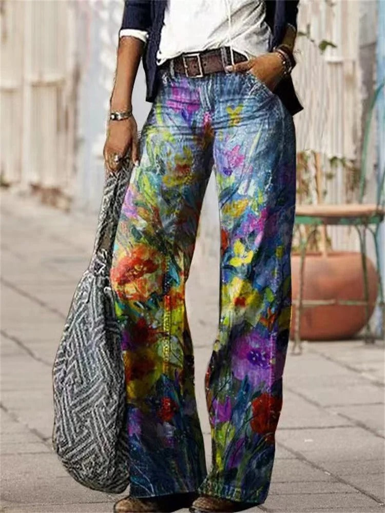 Heidi-Mode | Hochwertige Baumwoll-Twill-Denim-Hose