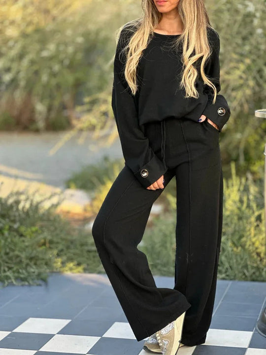 Heidi-Mode | Kleid mit langen Ärmeln und weitem Hosen für Damen