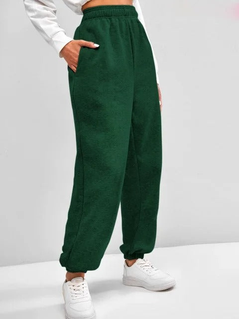 Bequeme Sweatpants mit hoher Taille