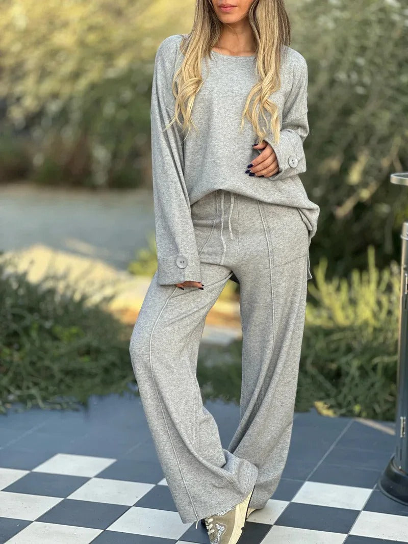 Heidi-Mode | Kleid mit langen Ärmeln und weitem Hosen für Damen