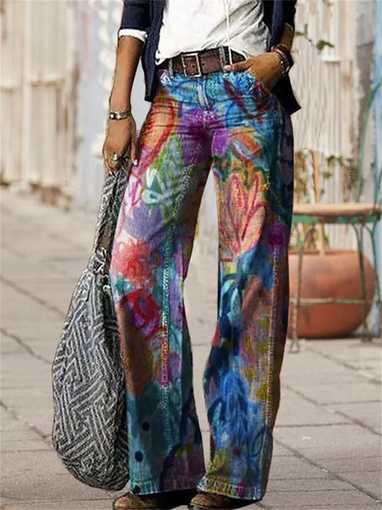 Heidi-Mode | Hochwertige Baumwoll-Twill-Denim-Hose