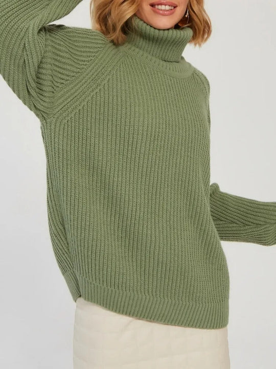 Heidi-Mode | Strick Woll Rollkragenpullover Für Damen