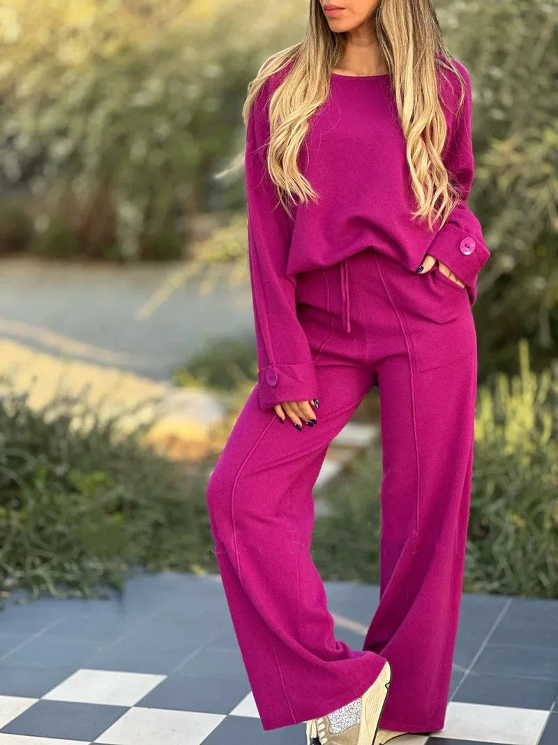 Heidi-Mode | Kleid mit langen Ärmeln und weitem Hosen für Damen
