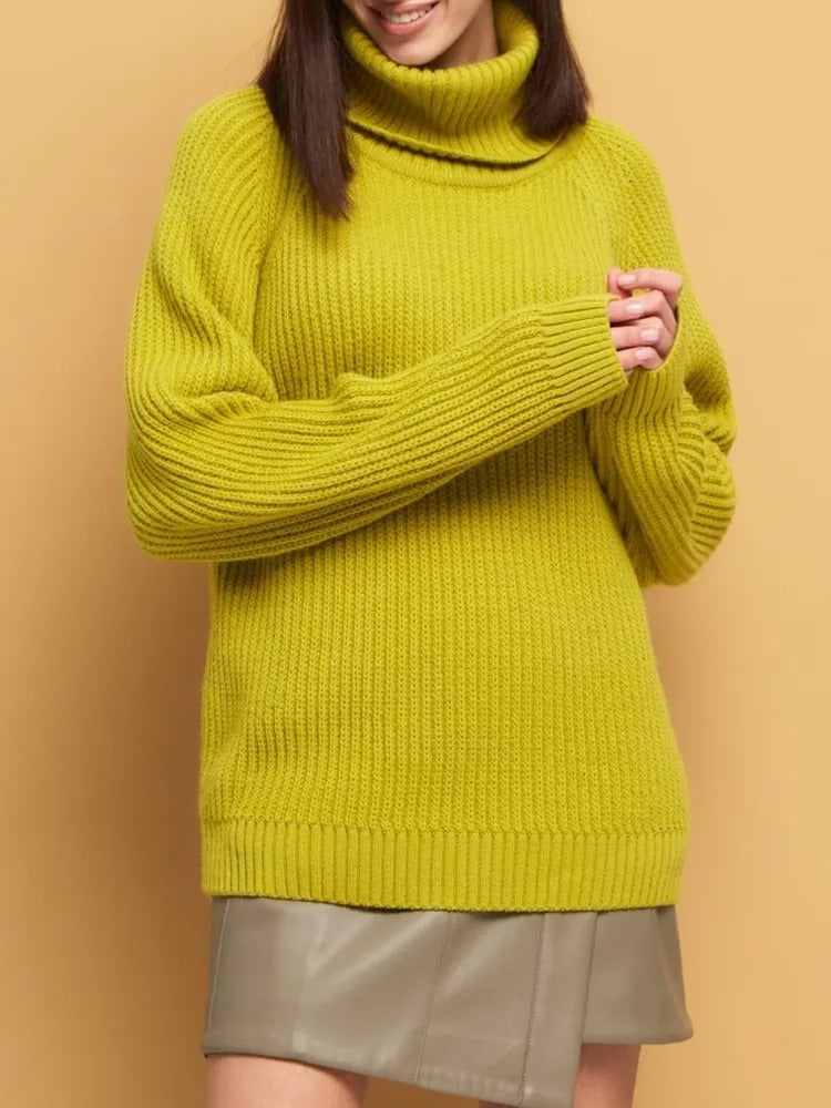 Heidi-Mode | Strick Woll Rollkragenpullover Für Damen