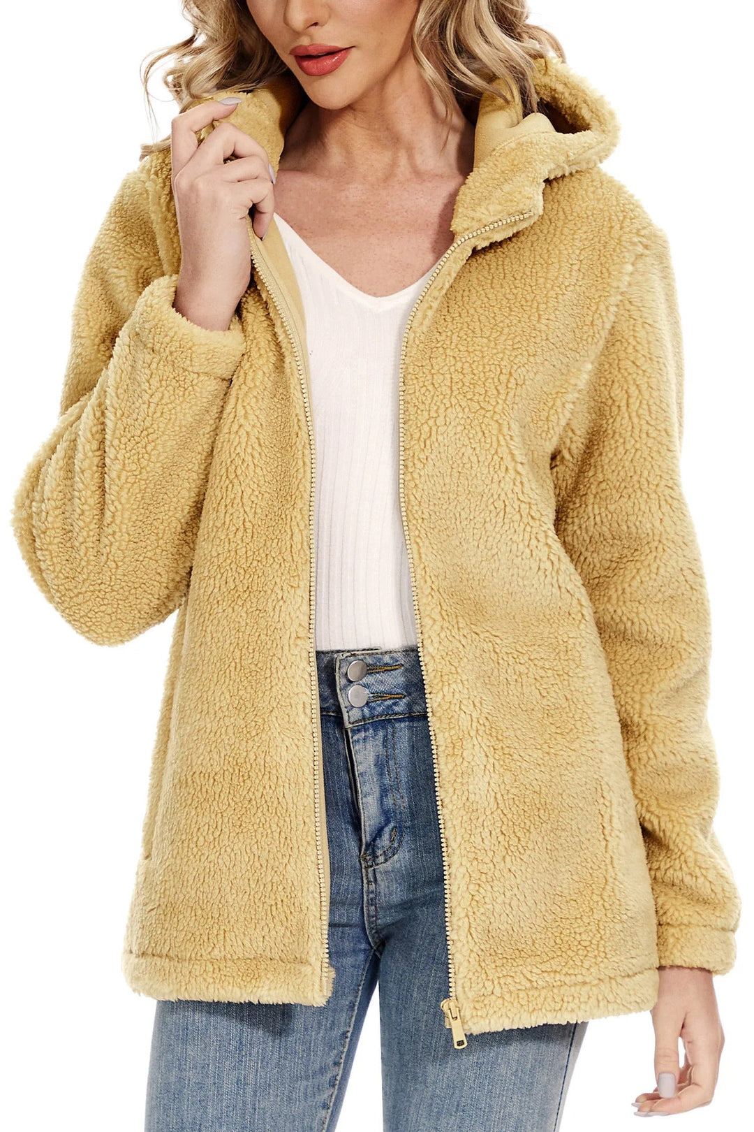 Heidi-Mode | Sweat À Capuche Confortable En Fourrure Pour Femmes