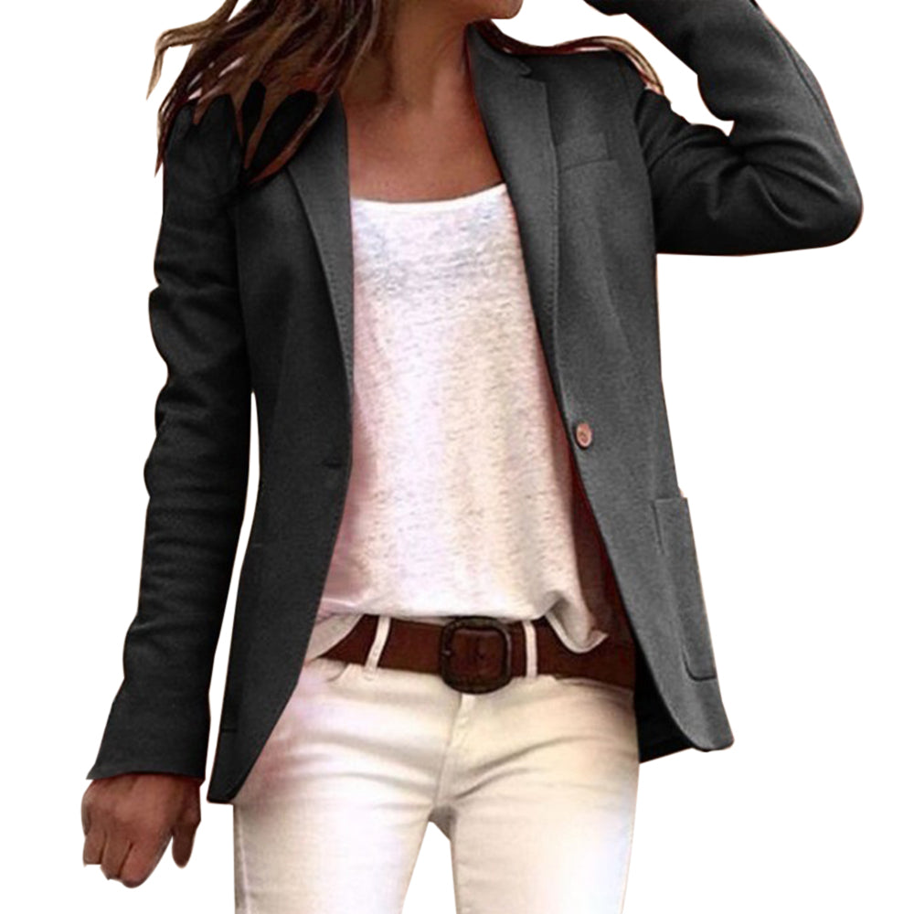 Heidi-Mode | Blazer Slim Fit Tailored Silhouette Luxusstoff Mit Revers