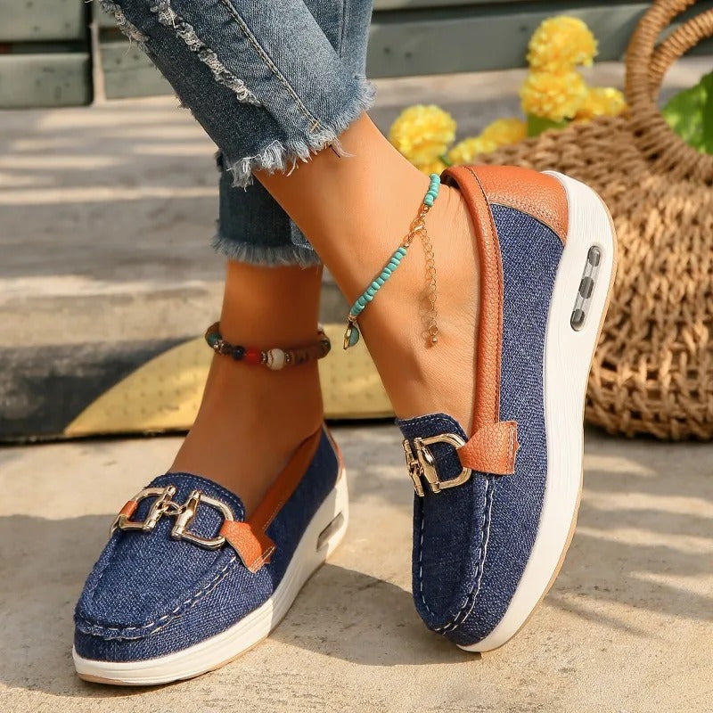 Heidi-Mode | Atmungsaktive Mesh Keilschuhe