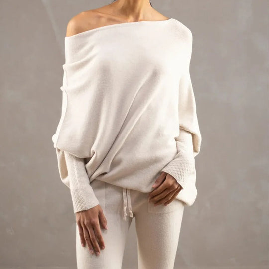 Heidi-Mode | Elegante Off-Shoulder Pullover Damen