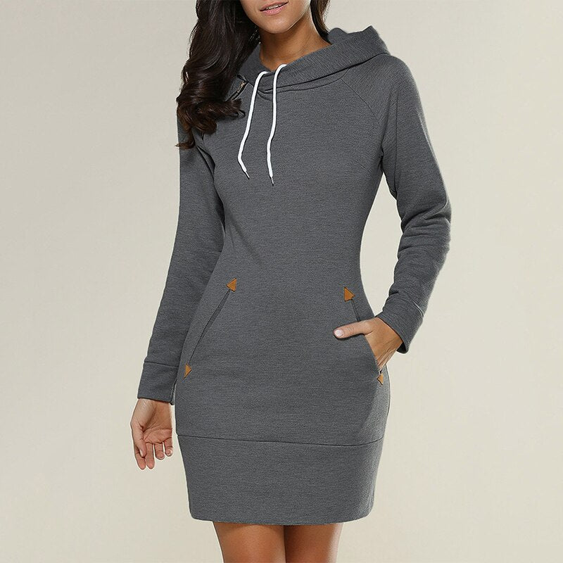 Heidi-Mode - Gemütliches und trendiges Hoodie-Kleid für den Herbst