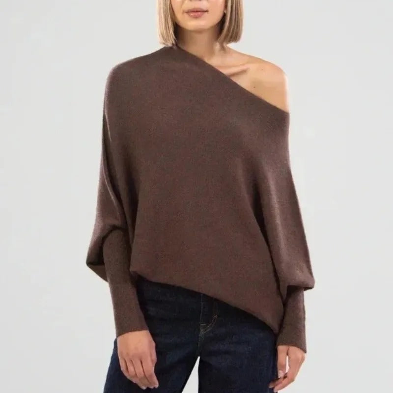 Heidi-Mode | Elegante Off-Shoulder Pullover Damen