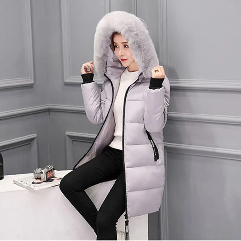 Heidi-Mode | Damen Parkas Mittellang mit Kapuze
