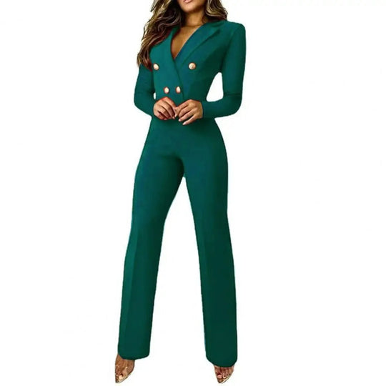 Heidi - Jumpsuit mit V-Ausschnitt