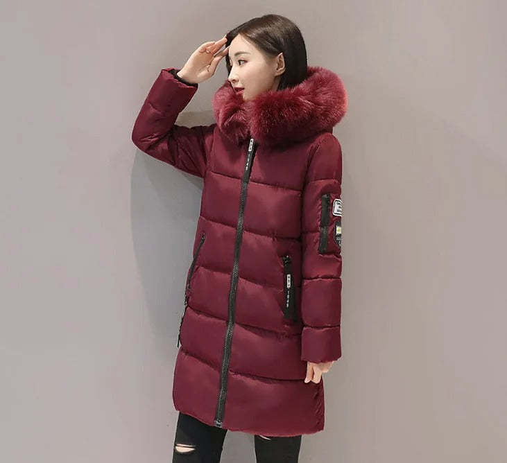 Heidi-Mode | Damen Parkas Mittellang mit Kapuze