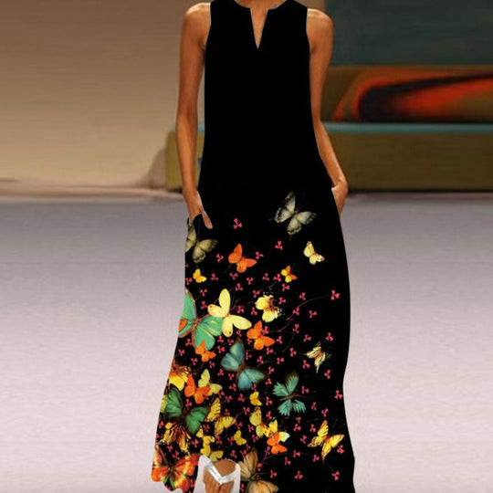 Heidi-Mode | Blumiges Sommer Maxikleid