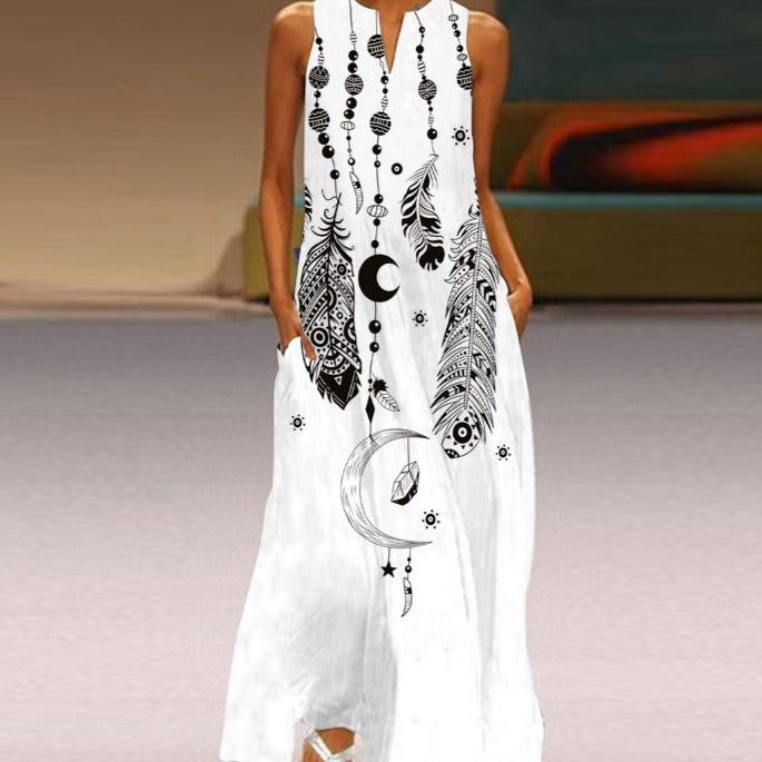 Heidi-Mode | Blumiges Sommer Maxikleid