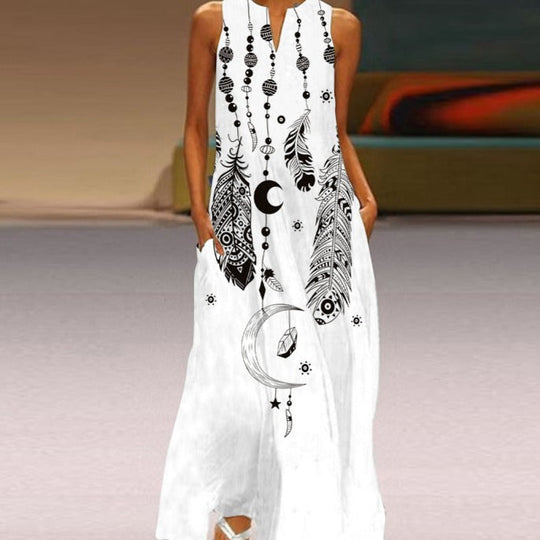 Heidi-Mode | Blumiges Sommer Maxikleid
