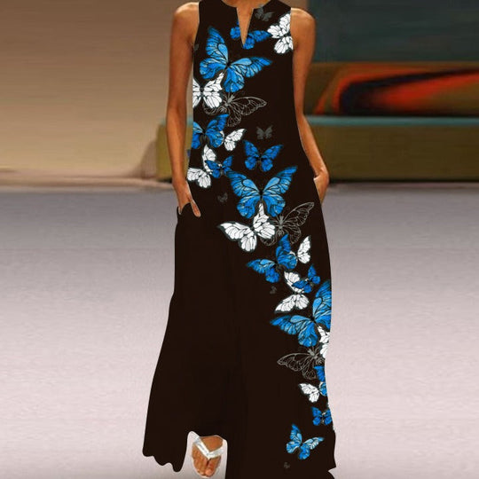 Heidi-Mode | Blumiges Sommer Maxikleid