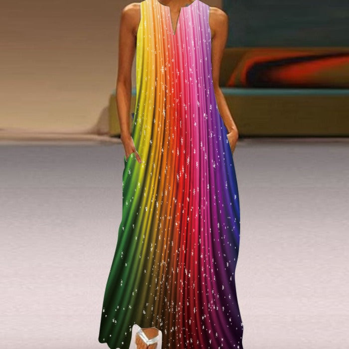 Heidi-Mode | Blumiges Sommer Maxikleid
