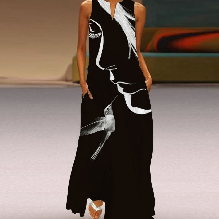 Heidi-Mode | Blumiges Sommer Maxikleid