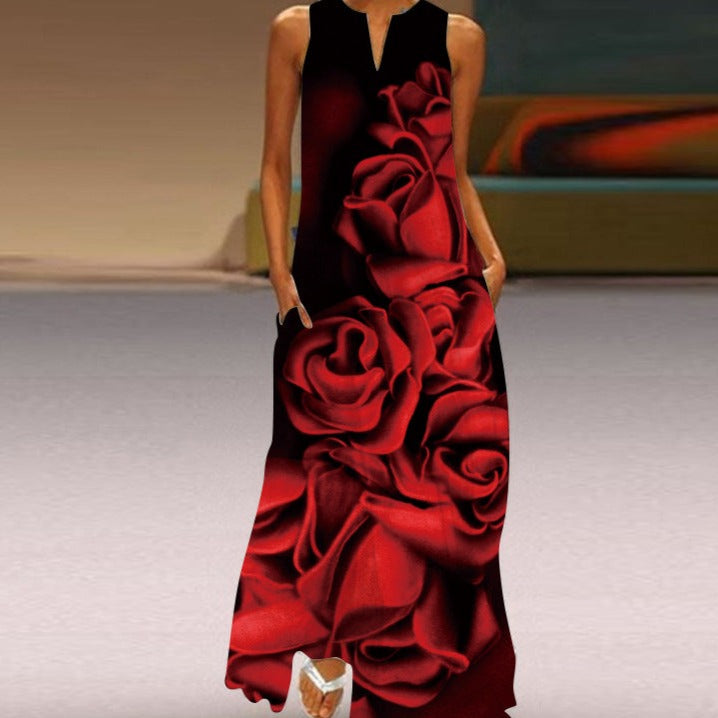 Heidi-Mode | Blumiges Sommer Maxikleid