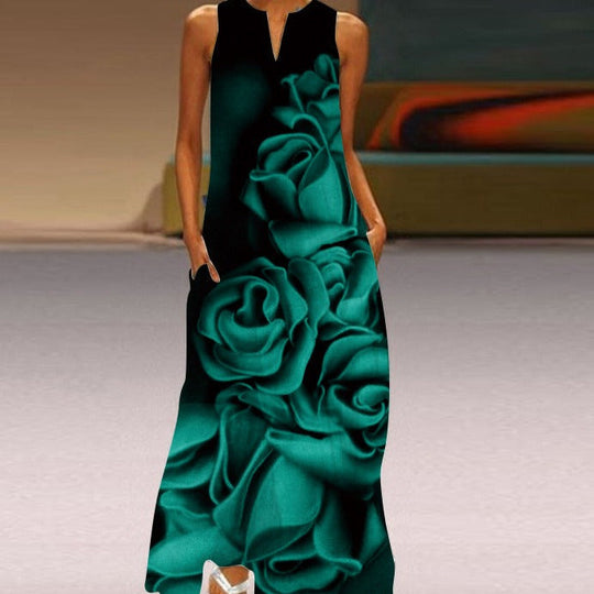Heidi-Mode | Blumiges Sommer Maxikleid