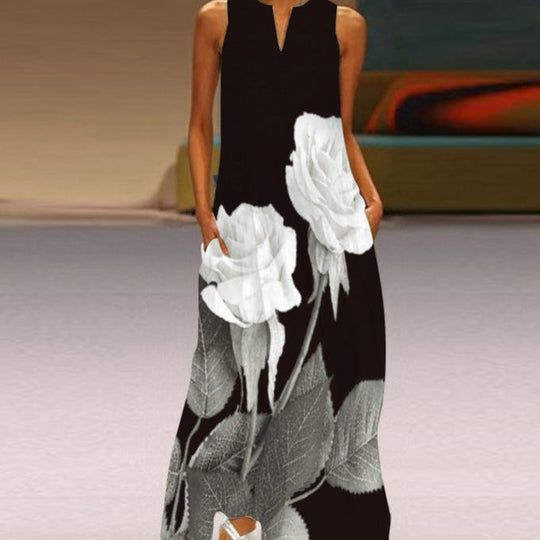 Heidi-Mode | Blumiges Sommer Maxikleid