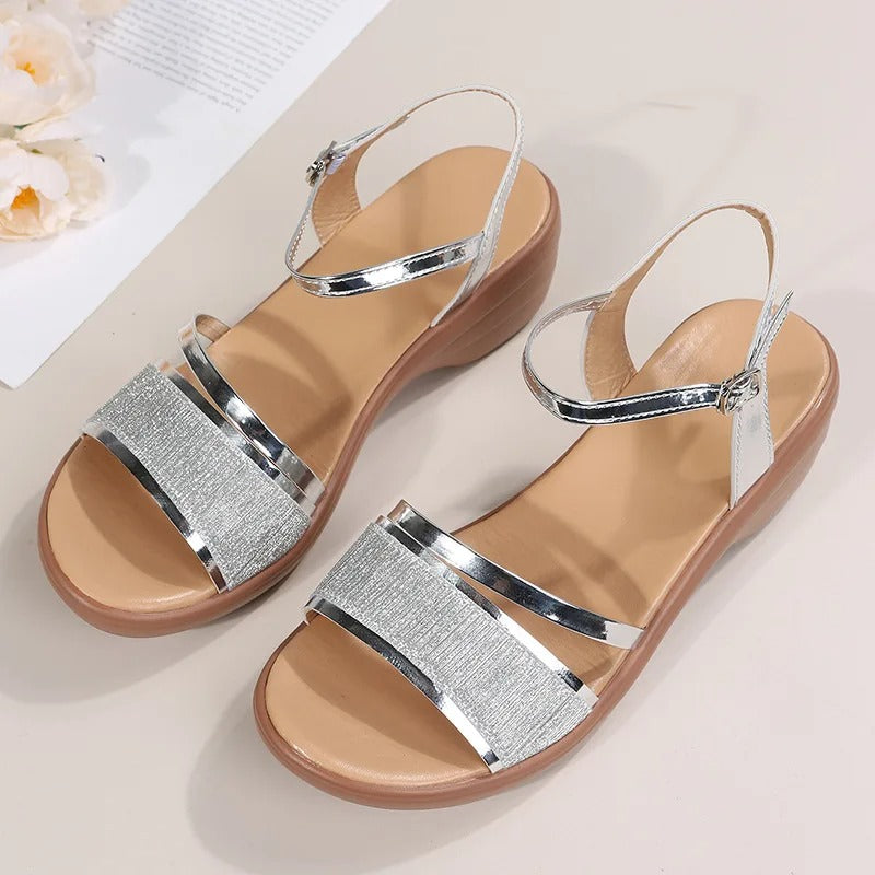 Heidi-Mode | Orthopädische Sandalen mit Keilabsatz