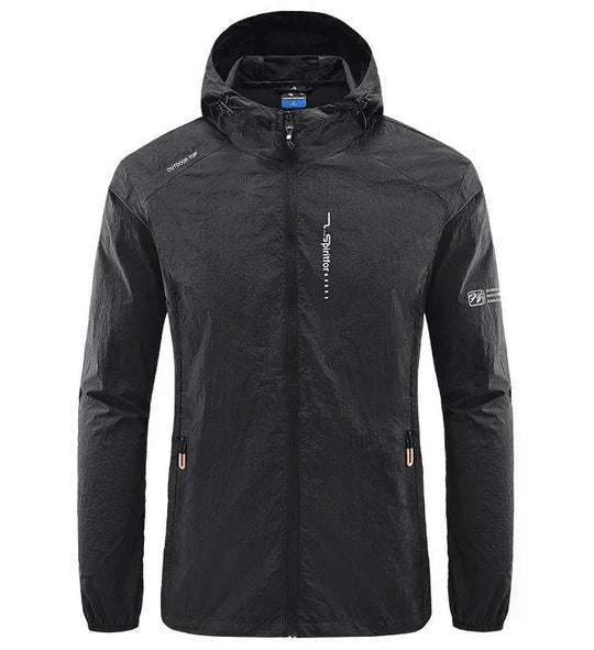 Heidi-Mode | Ultraleichte Wind und Sonnensichere Kapuzen Sommerjacke Herren