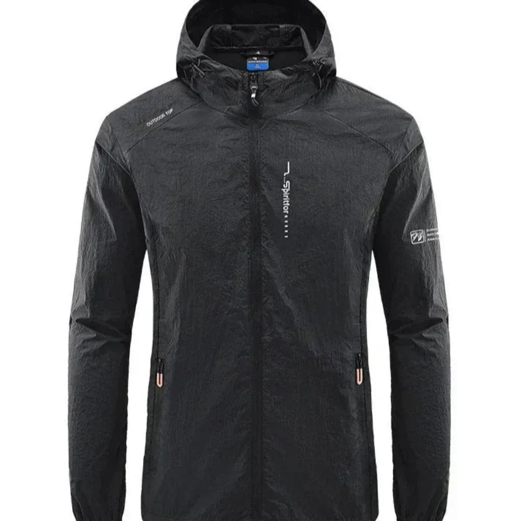 Heidi-Mode | Ultraleichte, Wind- und Sonnensichere Sommerjacke mit Kapuze für Herren