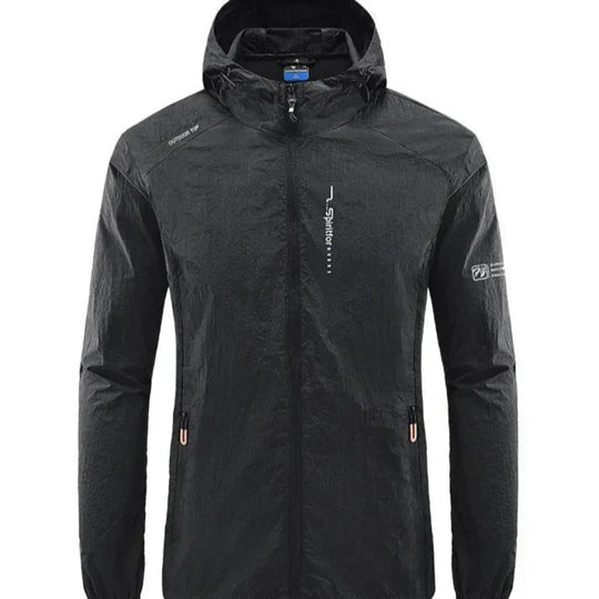 Heidi-Mode | Ultraleichte, Wind- und Sonnensichere Sommerjacke mit Kapuze für Herren