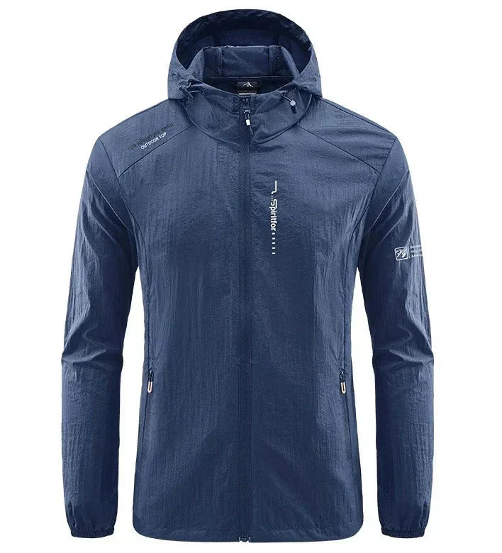 Heidi-Mode | Ultraleichte Wind und Sonnensichere Kapuzen Sommerjacke Herren
