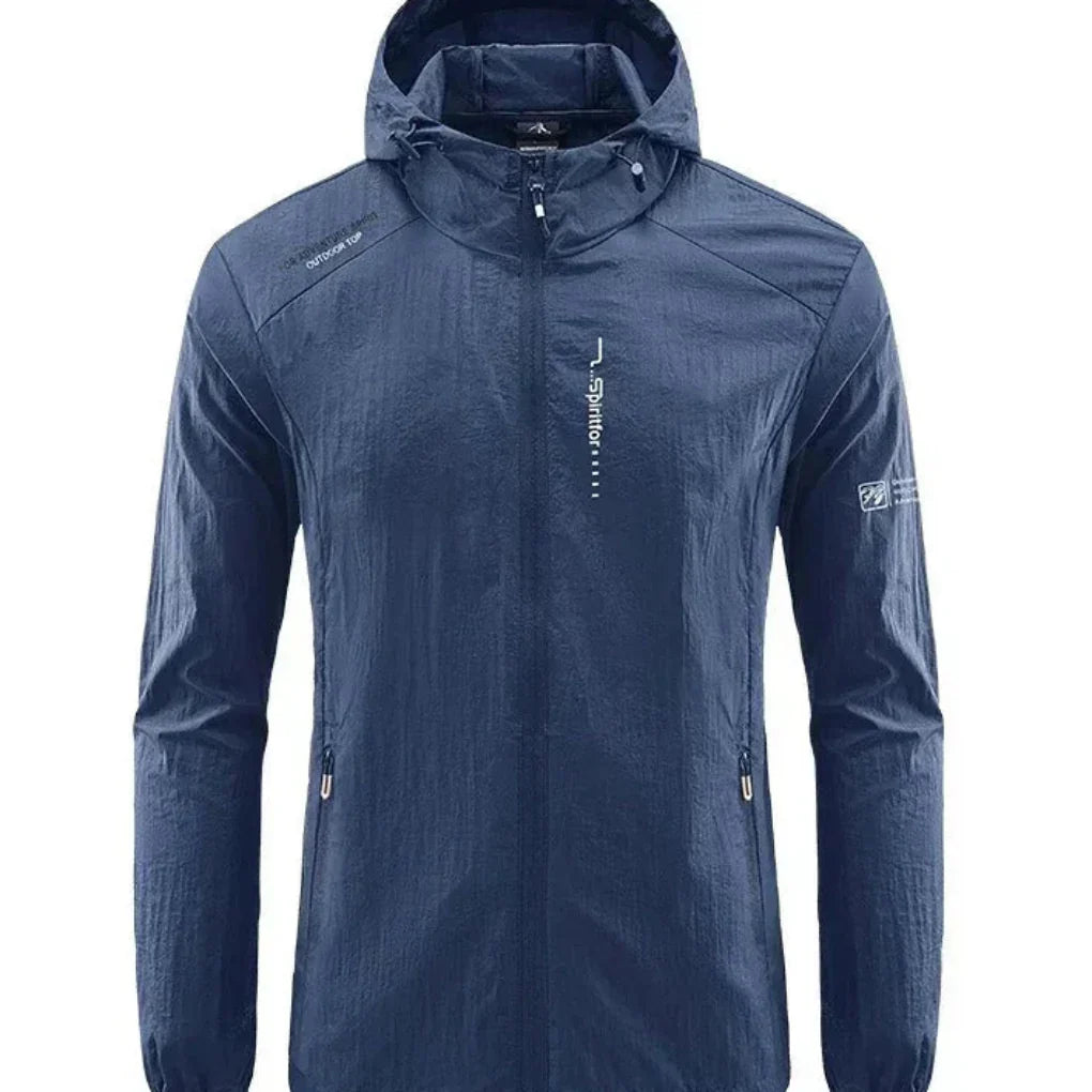 Heidi-Mode | Ultraleichte, Wind- und Sonnensichere Sommerjacke mit Kapuze für Herren