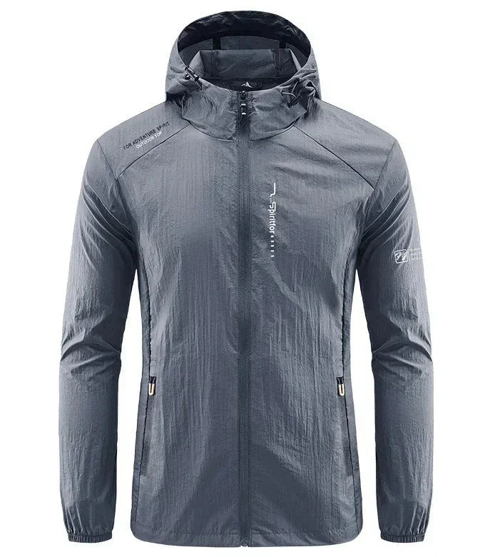Heidi-Mode | Ultraleichte Wind und Sonnensichere Kapuzen Sommerjacke Herren
