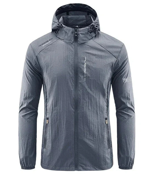 Heidi-Mode | Ultraleichte Wind und Sonnensichere Kapuzen Sommerjacke Herren