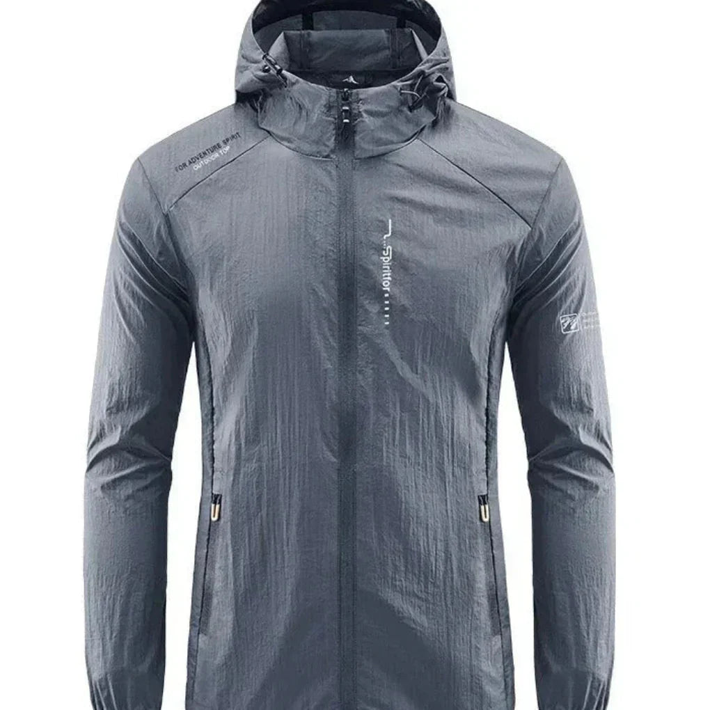 Heidi-Mode | Ultraleichte, Wind- und Sonnensichere Sommerjacke mit Kapuze für Herren