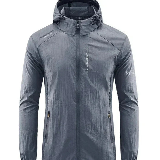 Heidi-Mode | Ultraleichte, Wind- und Sonnensichere Sommerjacke mit Kapuze für Herren
